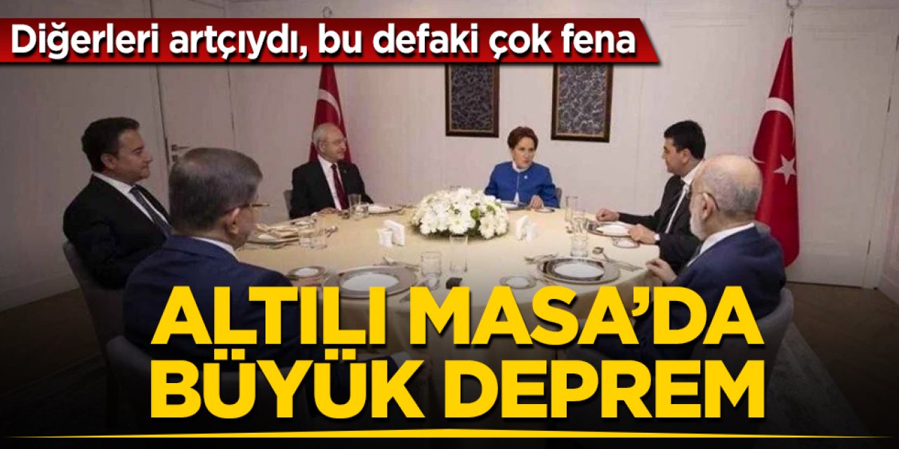 6’lı Masa’da çok büyük deprem oldu!