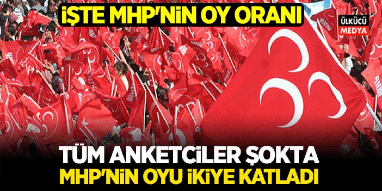 Tüm Anketciler Şokta! MHP'nin Oyu İkiye Katladı.