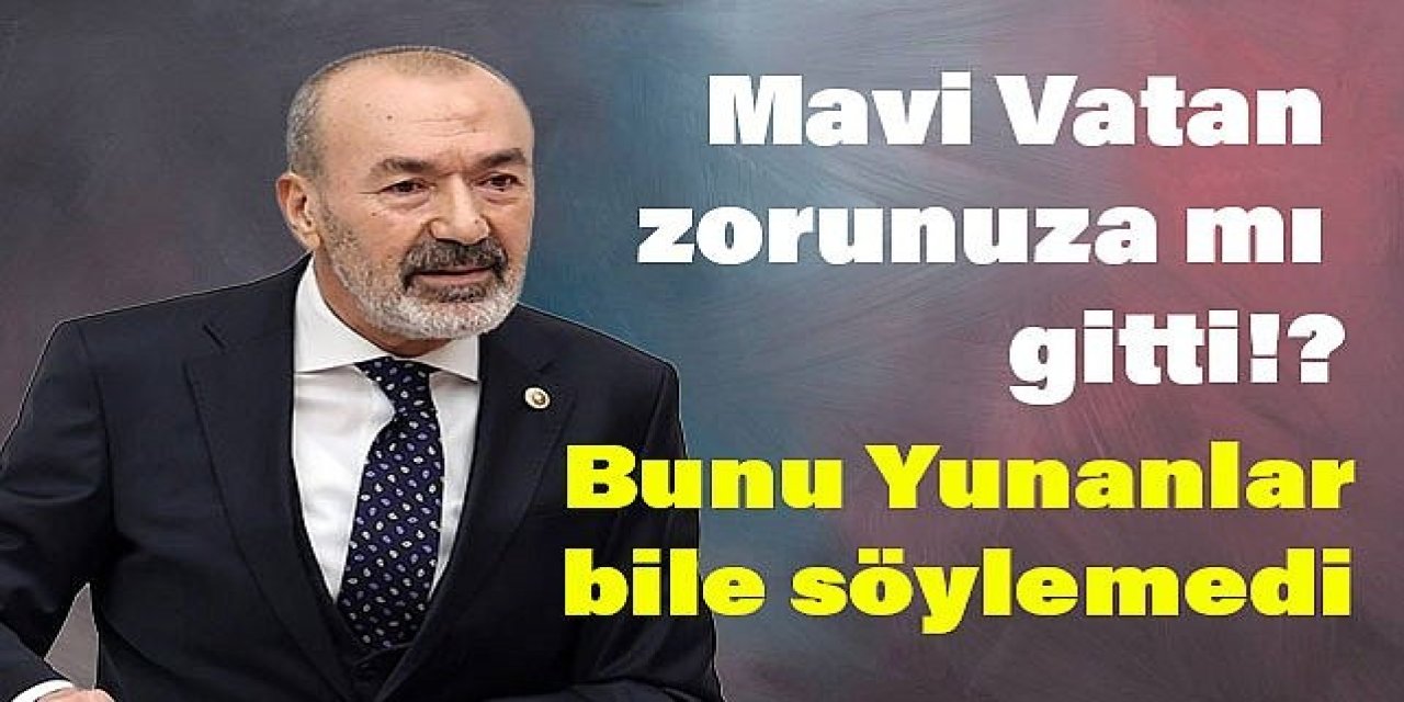 MHP Genel Başkan Yardımcısı Yaşar Yıldırım'dan CHP'li Namık Tan'ın 'Mavi Vatan' Açıklamalarına Sert Tepki