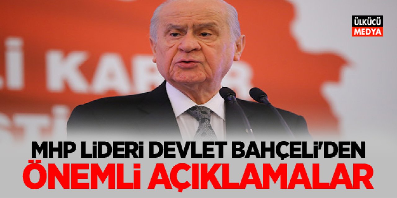 Devlet Bahçeli'den Grup Toplantısında Çok Önemli Açıklamalar..