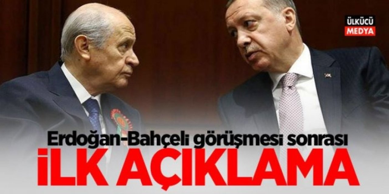 Cumhurbaşkanı Erdoğan İle Devlet Bahçeli Görüşmesinden İlk Açıklama Geldi