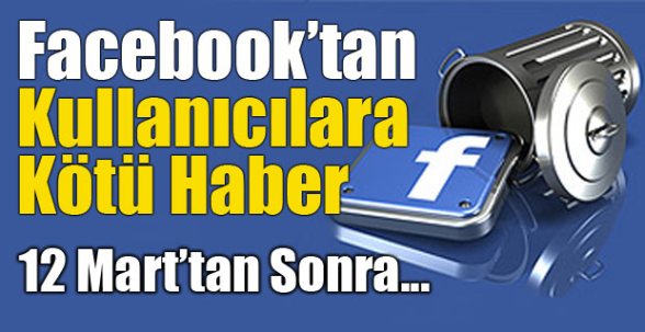 Facebook’tan kullanıcılara kötü haber