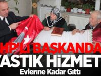 MHP'li Başkandan Yastık Hizmeti!