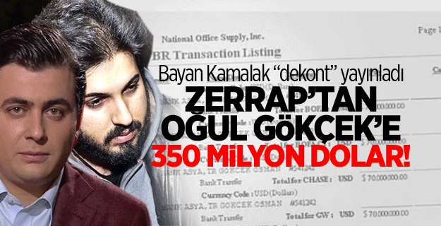 REZA ZARRAB'TAN OSMAN GÖKÇEK'E 350 MİLYON DOLAR!