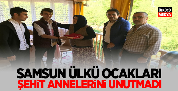 SAMSUN ÜLKÜ OCAKLARI ŞEHİT ANNELERİNİ UNUTMADI