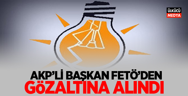 AKP'li Başkan FETÖ'den gözaltına alındı