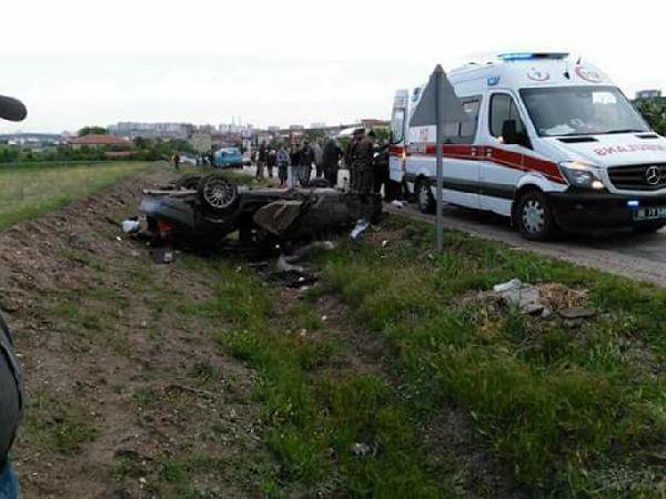 Polatlı'da Takla Atan Otomobildeki Aynı Aileden 4 Kişi Öldü