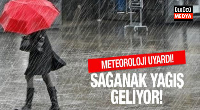 Meteoroloji, Saat Verdi Sağnak Yağış ve Dolu İçin Uyardı