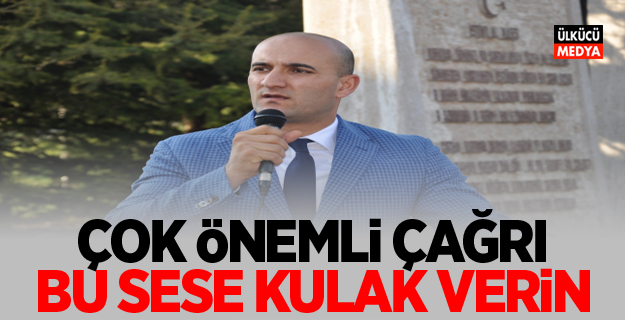 Ülkü Ocakları'ndan Çok Önemli Çağrı