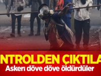 Kontrolden çıktılar! Askeri döve döve öldürdüler