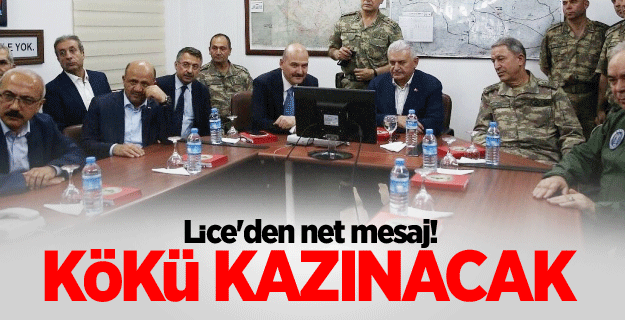 Lice'den net mesaj! Kökü kazınacak