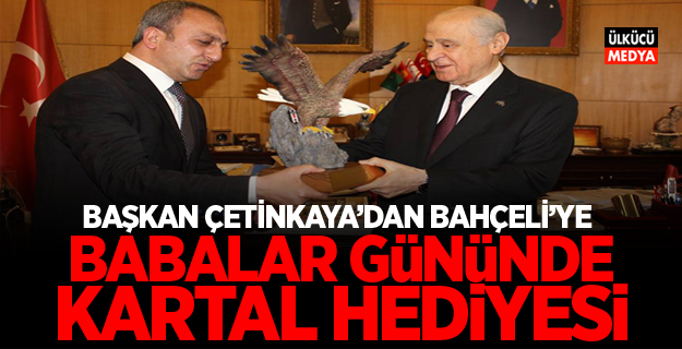 Devlet Bahçeli'ye Babalar Gününde ''Kartal'' Hediyesi