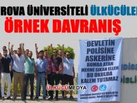 Çukurova Üniversiteli ülkücülerden örnek davranış