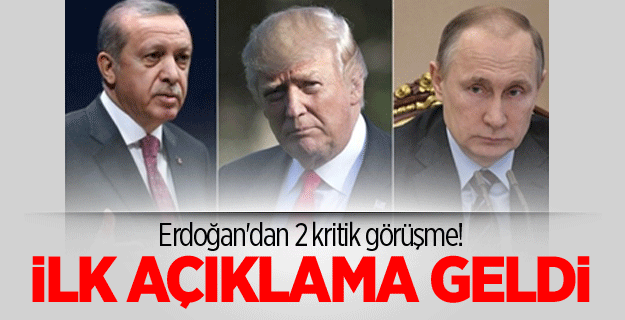 Erdoğan'dan 2 kritik görüşme! İlk açıklama geldi