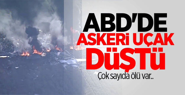 ABD'de askeri uçak düştü