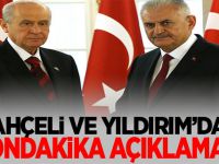 Bahçeli ve Yıldırım'dan Sondakika Açıklaması