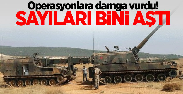 Operasyonlara damga vurdu! Sayıları bini aştı