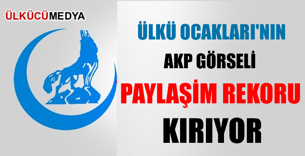 Ülkü Ocakları'nın AKP görseli paylaşım rekoru kırıyor