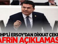 MHP'li Ruhi Ersoy'dan Afrin Açıklaması