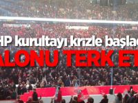 CHP kurultayı krizle başladı! Salonu terk etti