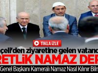 Devlet Bahçeli'den ziyaretine gelen vatandaşa, Namazla ilgili ibretlik ders!