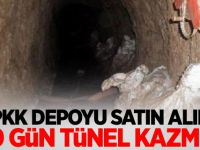 PKK depoyu satın alıp 40 gün tünel kazmış!