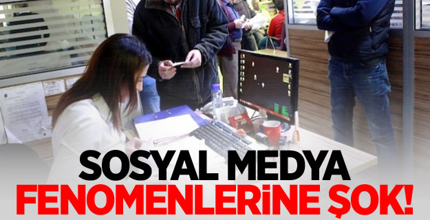 Sosyal medya fenomenlerine şok!