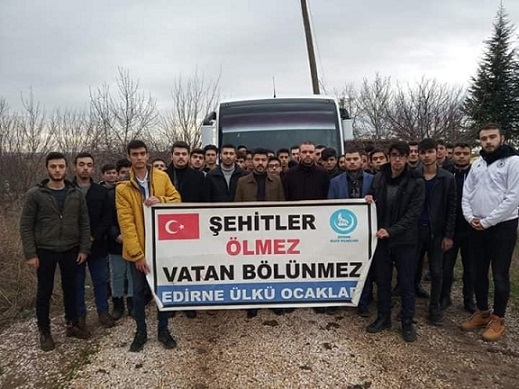 Edirne Ülkü Ocakları Şehidini Unutmadı !