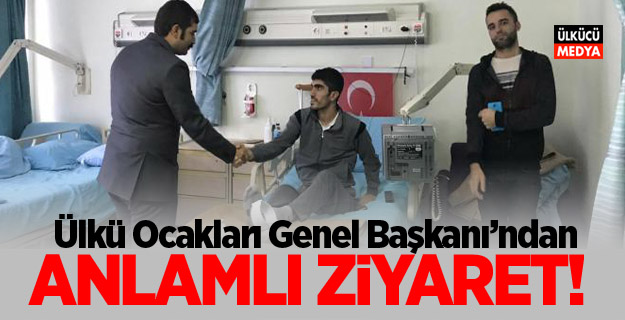 Ülkü Ocakları Genel Başkanı Sinan Ateş’ten anlamlı ziyaret