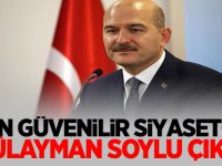 Anketlerde En güvenilir siyasetçi Süleyman Soylu çıktı!