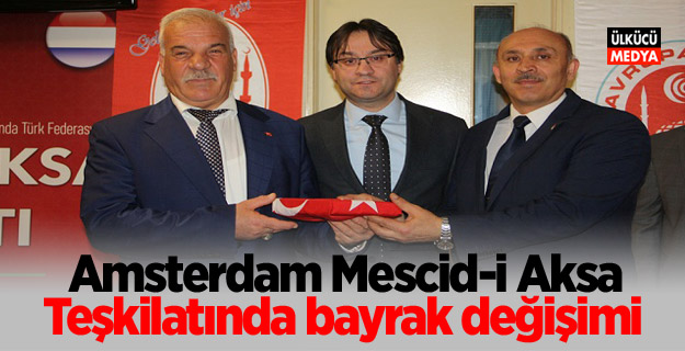 Amsterdam Mescid-i Aksa Teşkilatında bayrak değişimi