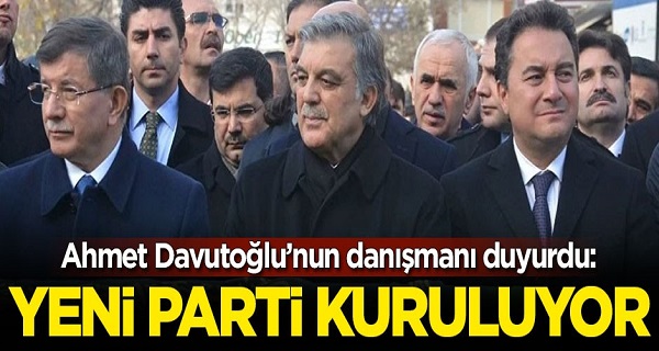 Ahmet Davutoğlu'nun danışmanı duyurdu! 'Yeni parti kuruluyor'