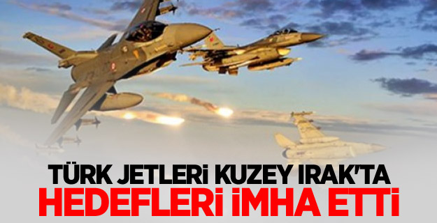 Irak'ın Kuzeyinde Terör Hedefleri İmha Edildi