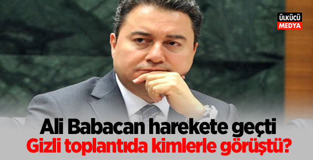 Ali Babacan Gizli toplantıda kimlerle görüştü?