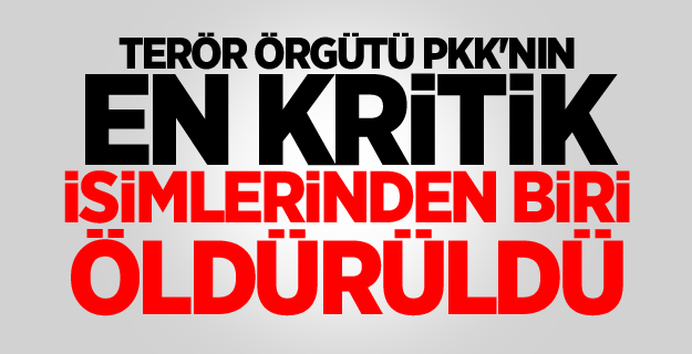 Terör örgütünün iki kritik ismi öldürüldü!