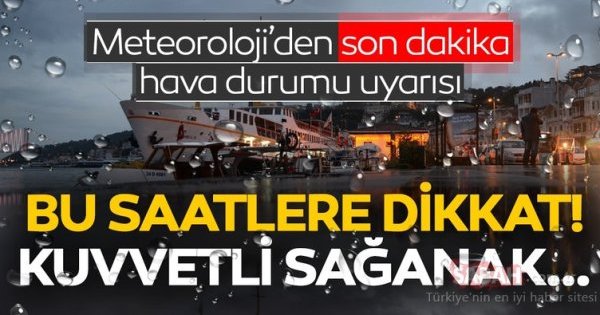 Sağanak Yağışa Dikkat