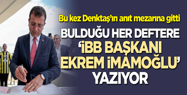 Ekrem İmamoğlu'ndan KKTC'de imza skandalı!