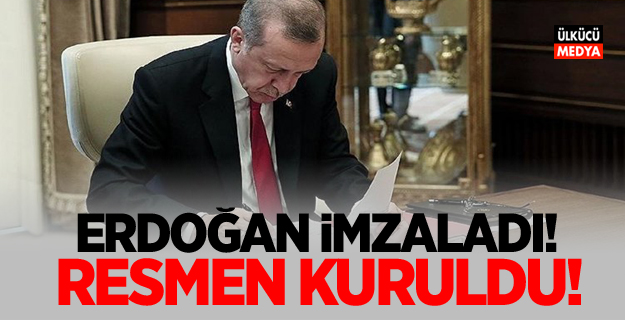 Erdoğan imzaladı! Resmen kuruldu