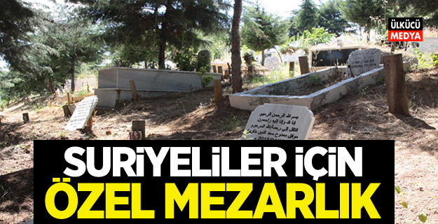 Suriyeliler için özel mezarlık