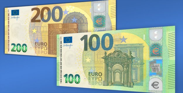 Yeni 100 Ve 200 Avroluk Banknotlar Tedavülde