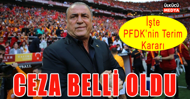 PFDK, Fatih Terim'in Cezasını Kesti