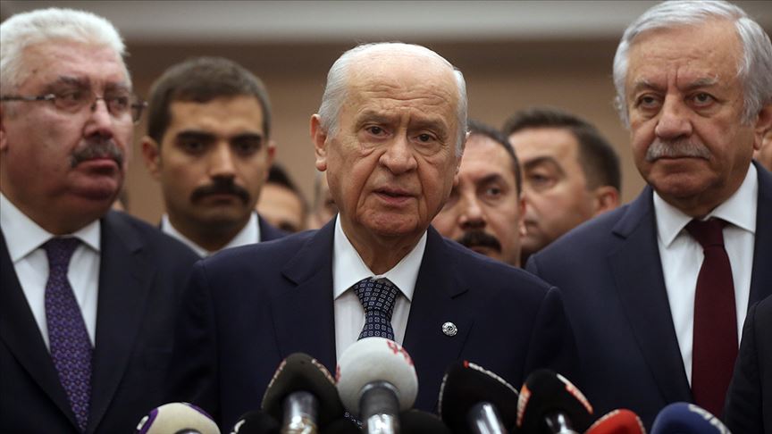 MHP lideri Devlet Bahçeli Erzurum'da