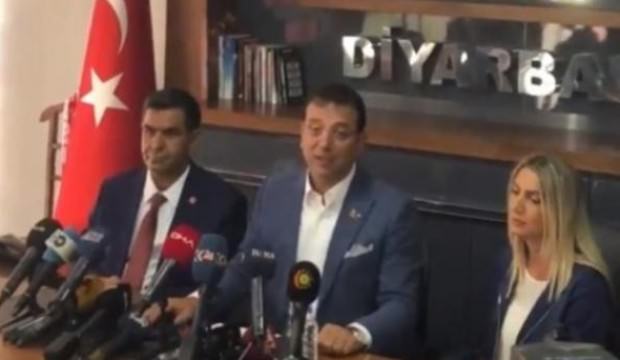 Ekrem İmamoğlu Diyarbakır'da HDP'li belediyeleri savundu