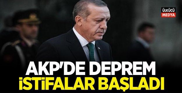 AKP'de Deprem! İstifalar Başladı