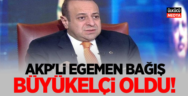 AKP'li Egemen Bağış Prag Büyükelçisi oldu