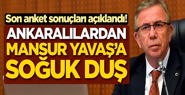 Son anket sonuçları açıklandı! Ankaralılardan Mansur Yavaş'a soğuk duş