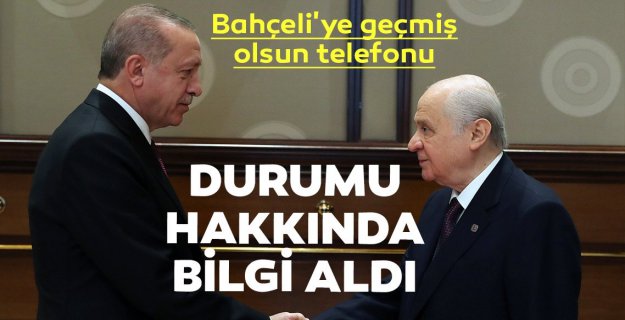 Erdoğan'dan Bahçeli'ye Geçmiş Olsun Telefonu