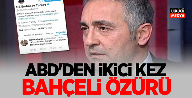 ABD'den ikinci kez Devlet Bahçeli Özürü!