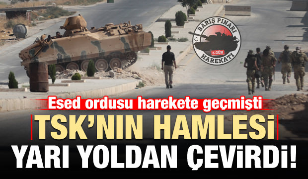 Suriye Ordusu TSK'nın hamlesi sonrası yarı yoldan döndü!