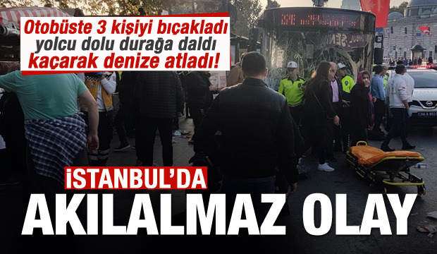 İstanbul'da otobüs durağa daldı! Gerçek şoke etti!